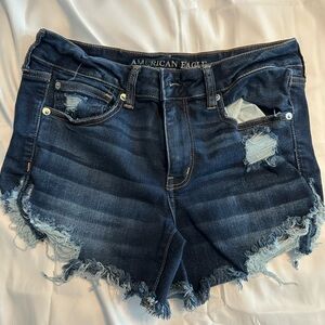 American Eagle Outfitters Dark Blue Denim Shorts